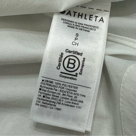 Athleta Performance Poplin Collared Lightweight Shirtdress UPF 50+ White Size S - Picture 8 of 11